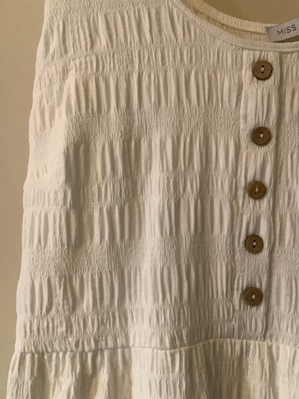 NWT Bohemian White Tiered Summer Dress - Picture 3 of 5